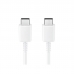 Cabo USB-C A USB-C Samsung EP-DA705 - Branco 1 Metro
