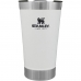 Caneca de Cerveja Stanley Classic Beer Pint com Tampa + Abridor - Branco 473ML