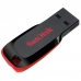 Pen Drive de 8GB Sandisk Cruzer Blade SDCZ50-008G-B35 USB 2.0 - Preto/Vermelho