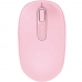 Mouse Sem Fio Microsoft 1850 - Rosa Claro