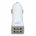 Carregador Veicular Elg CC2SE Polimero de Alta Resistencia 2X USB 1A/2A - Branco