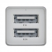 Carregador Veicular Elg CC2SE Polimero de Alta Resistencia 2X USB 1A/2A - Branco
