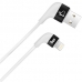 Cabo Lightning Elg XFT810WH 1 Metro - Branco/Preto
