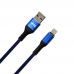Cabo USB-A A Lightning Hye HYE25BL - Azul 1.2 Metros