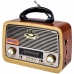 Radio Portatil AM/FM/SW Megastar RX2152BT 600 Watts P.M.P.O Bivolt - Marrom/Dourado