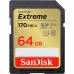Cartão de Memória SDXC Uhs-I Extreme Sandisk 64GB 170MBS