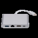 Cabo Adaptador HLD Type-C para HDMI / USB 3.0 / Type-C / RJ45