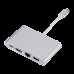 Cabo Adaptador HLD Type-C para HDMI / USB 3.0 / Type-C / RJ45