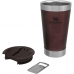 Caneca de Cerveja Stanley Classic Beer Pint com Tampa + Abridor - Bordo 473ML