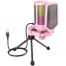 Microfone Fifine A6V RGB USB - Rosa