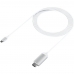 Cabo USB-C para HDMI Satechi Stchdmis 4K - Branco 1.8 Metros