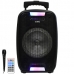 Caixa Karaoke Coby CY3360-845D 8" 2.000 Watts P.M.P.O /USB e Radio FM - Preta