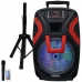 Caixa de Som Coby CY3360-1515D 15" 6.000 Watts P.M.P.O e USB Bivolt - Preta/Vermelha