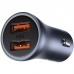 Carregador Veicular Baseus TZCCJD-A0G Dual USB 40W Cinza