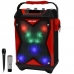 Caixa de Som Megastar HY-K63BTAR 1.500 Watts/USB/FM Bivolt - Preto/Vermelho