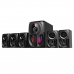Home Theater Quanta QTHTB205 5.1CH 75 Watts RMS e USB Bivolt - Preto