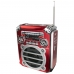 Caixa de som Speaker Portatil Ecopower EP-F91 - Vermelho