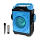Caixa Karaoke Megastar HY-K66BTC 60 Watts /USB e Radio FM Bivolt - Preta/Azul