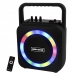 Caixa de som Speaker Megastar HY-K105BTA 2.000 Watts P.M.P.O /Radio FM/Auxiliar - Preto