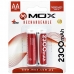 Pilha Recarregavel AA Mox MOB2AA23 de 2.300 Mah 1.2V - 2 Unidades