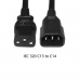 Cabo Extensao Power UPS C13 A C14 2MTS 13AMP Preto
