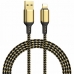 Cabo Lightning Wiwu GD-100 3 Metros - Dourado/Preto