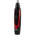 Depilador Nasal Coby CY3364-2211 com Laminas de Aco Inoxidavel A Pilha - Preto/Vermelho
