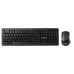 Teclado Kit Mouse e Satellite AK-741G - Sem Fio - 1000DPI - Portugues - Preto