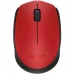 Mouse Logitech M170 - Sem Fio - 1000 Dpi - 3 Botoes - Vermelho