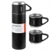 Garrafa Termica Vacuum Flask Set 20230 - 500ML - com 3 Canecas - Preto