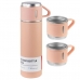 Garrafa Termica Vacuum Flask Set 20230 - 500ML - com 3 Canecas - Rosa
