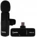 Microfone Sem Fio para Smartphone Quanta QTMISC10N com USB-C - Preto