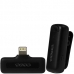 Microfone Sem Fio para Smartphone Satellite A-MK142 com Lightning - Preto