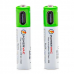Pilha Recarregavel Powervac AAA USB
