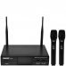 Sistema de Microfone Sem Fio Prosper P-6184 com 2 Microfones - Preto