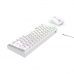 Teclado e Mouse Havit HV-KB867CM-WH Mechanic RGB Eua