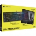 Teclado Kit Gamer Corsair K60 RGB Pro + Mouse Corsair Harpoon RGB Pro + Mousepad Corsair MM300 - Preto (Ingles)