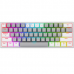 Teclado Redragon K616 Fizz Pro Grey/White RGB Sfio