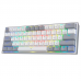 Teclado Redragon K616 Fizz Pro Grey/White RGB Sfio