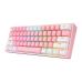 Teclado Redragon K616 Fizz Pro Pink/White RGB Sfio