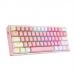 Teclado Redragon K616 Fizz Pro Pink/White RGB Sfio