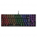 Teclado Mecanico Gamer Krab KBMGK30 USB Portatil - Preto Vermelho