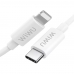 Cabo Wiwu G90 20W USB-C A Lightning - Branco 1 Metro