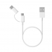 Cabo Xiaomi Mi 1.0M 2-IN-1 USB Micro USB/USB-C - 15303-SJV4082TY-SJX02ZM