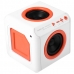 Caixa de som Speaker Elg Audiocube PWC-Audwh 30 Watts RMS e Auxiliar - Branco/Laranja