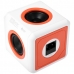 Caixa de som Speaker Elg Audiocube PWC-Audwh 30 Watts RMS e Auxiliar - Branco/Laranja