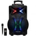 Caixa de Som Karaoke Megastar SPA155BTE 15" 3.000 Watts P.M.P.O /USB e Radio FM - Preta