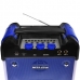 Caixa de som Speaker Megastar HY-K60BTR 1.500 Watts P.M.P.O /Radio FM/Auxiliar - Preto/Azul
