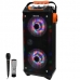 Caixa de Som Megastar HY-K71BTA 7" 1.500 Watts P.M.P.O com Bluetooth/USB/FM - Preta/Laranja