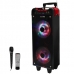 Caixa de Som Megastar HY-K70BTR 1.500 Watts P.M.P.O e USB Bivolt - Preta/Vermelha